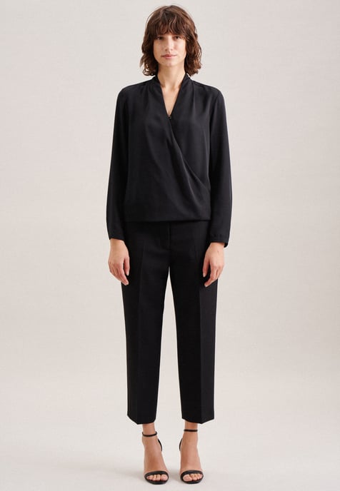 Wraparound Blouse Black - Image 5