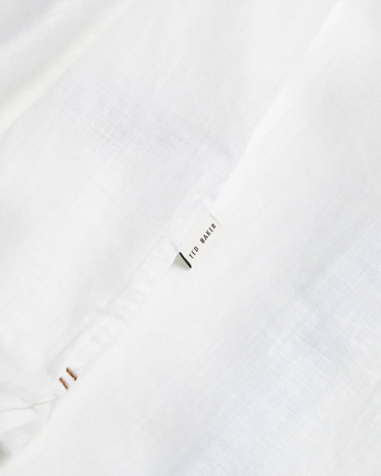 Ted Baker Palomas Heren Korte Mouwen Linnen Shirt - Image 5