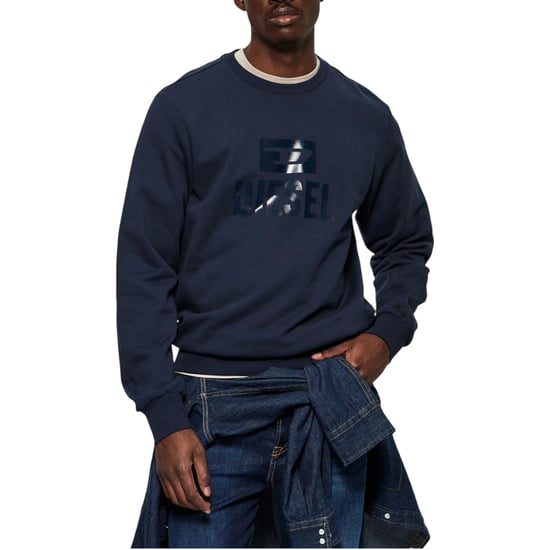 Diesel Monotone Marineblauwe Sweatshirt - Image 1