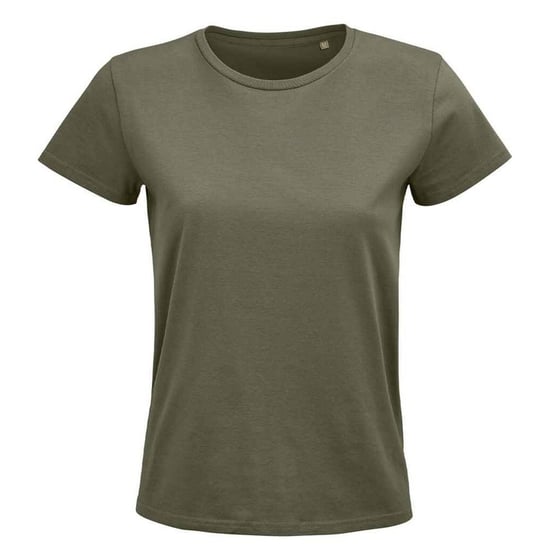 SOLS Womens/Ladies Pioneer Organic T-Shirt (Khaki)