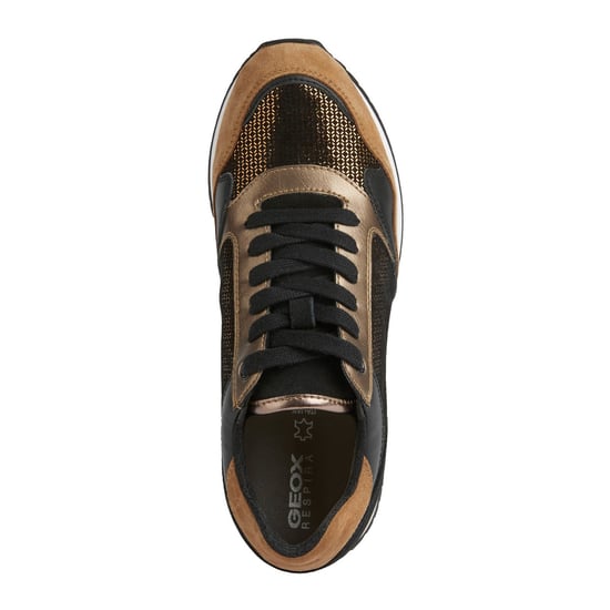 Geox Doralea Leren Dames Sneakers In Brons/Toffee - Image 5
