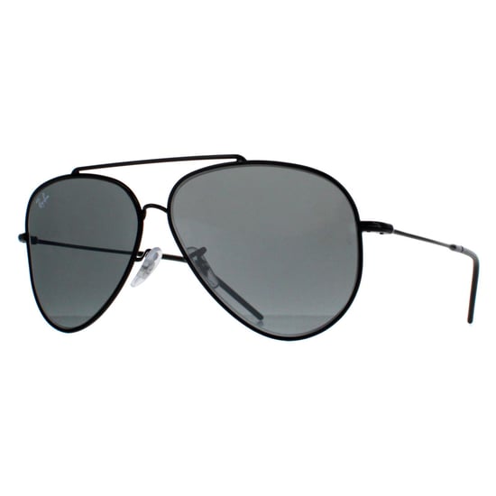 Ray-Ban Aviator Unisex Black Silver Mirror RB0101S Aviator Reverse