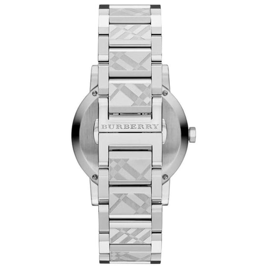 Burberry BU9037 The City Engraved Checked Steel Unisex Watch