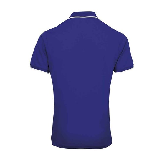 Premier Heren Coolchecker Contrast Pique Poloshirt (Koningsblauw/Wit) - Image 2