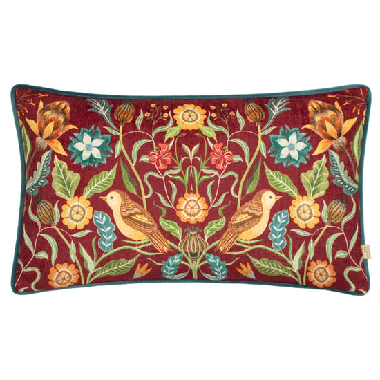 Evans Lichfield Hawthorn Birds Chenille Bieskussenhoes - Image 1
