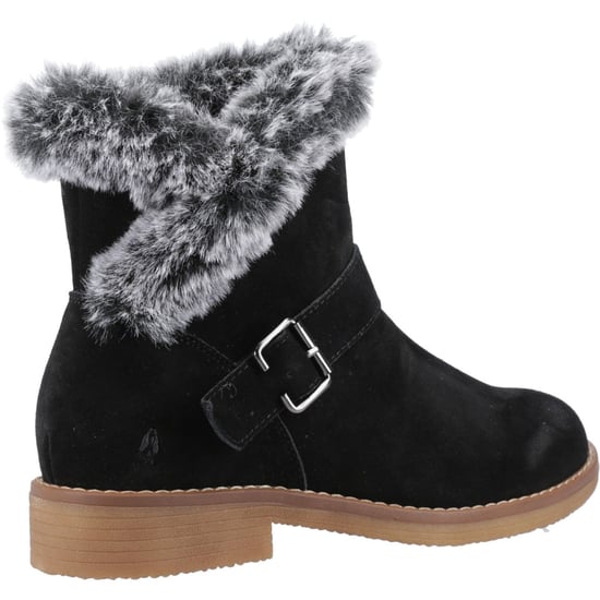 Hush Puppies Hannah Suède Dameslaarzen Zwart - Image 2