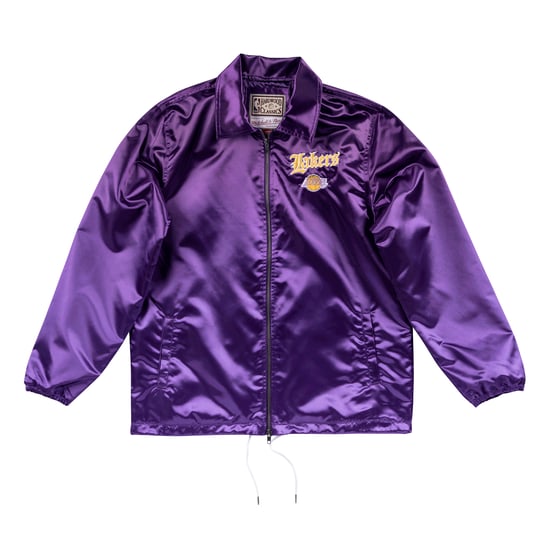 Mitchell & Ness Los Angeles Lakers NBA Old English Faded Satin Jacket