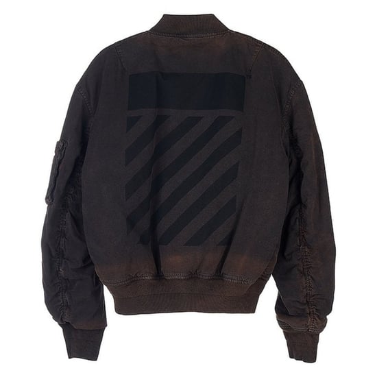 Off-White Diag Tab Vintage Black Bomber Jacket