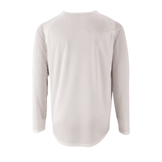 SOLS Heren Sportief T-Shirt met lange mouwen (Wit) - Image 3