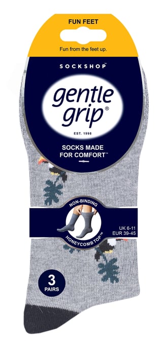6 paar sokken zonder elastiek herensokken met zachte grip 39-45 Uk - Vrij Geboren - Image 2