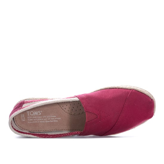 Toms University Classic Alpargata Red Womens Shoes