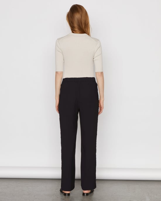 Relaxed Velvet Trim Trouser
