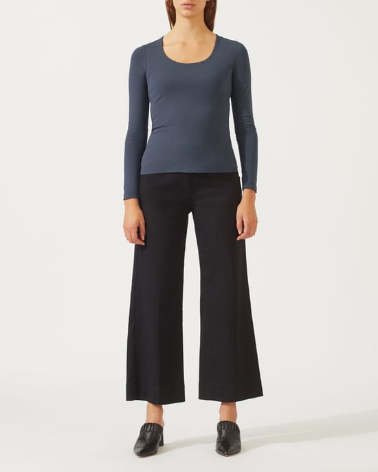 Double Front Scoop Tee