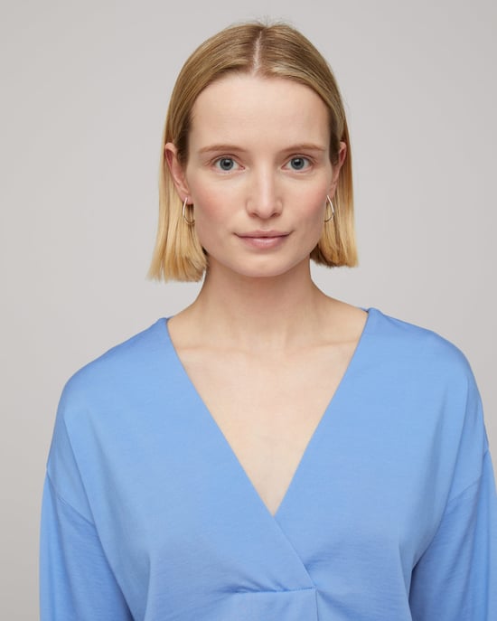 Slinky Stitch Placket Blouse