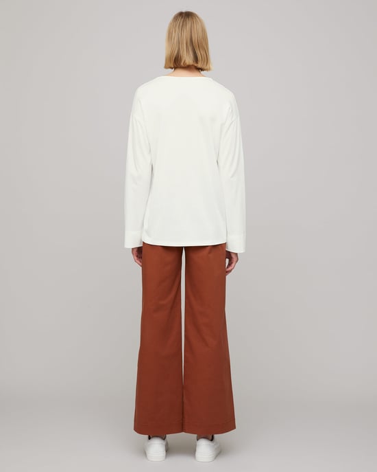 Slinky Stitch Placket Blouse