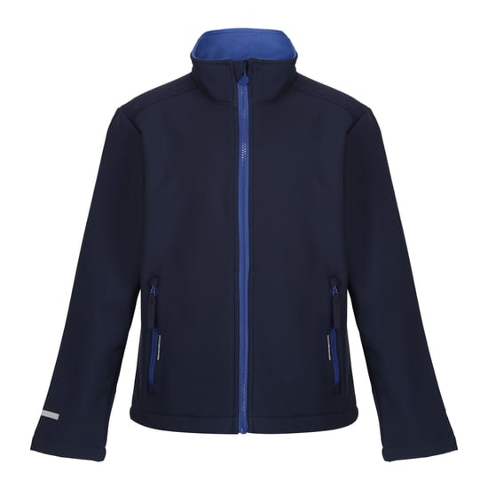 Regatta Childrens/Kids Ablaze 2 Layer Soft Shell Jacket (Navy/New Royal)