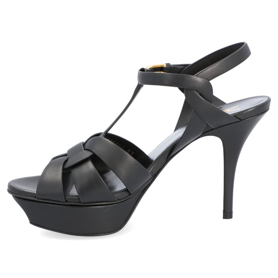Saint Laurent Tribute Platform Sandalen Zwart - Image 2