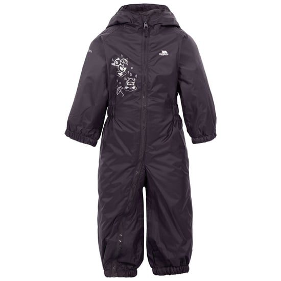 Trespass Baby Unisex Dripdrop Padded Waterproof Rain Suit (Dark Grey)