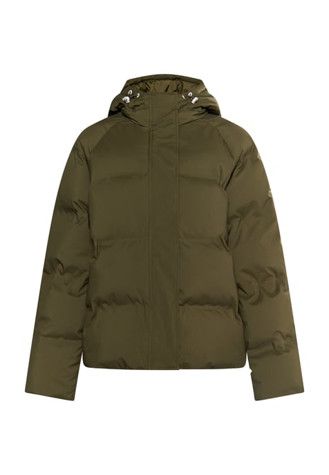 Dreimaster Winterjas met vulling Dames militaire olijf - Image 1