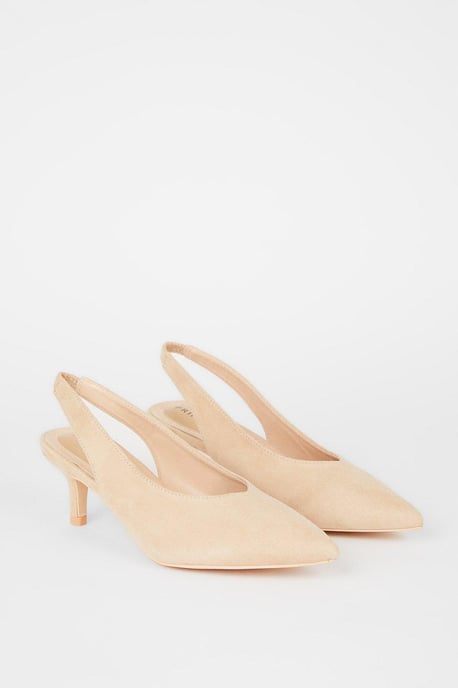 Principles: Daisy Kitten Heel Sling Back Courts