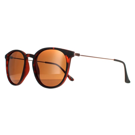 Montana Round Unisex Havana Rubbertouch Brown Polarized MP33 Sunglasses