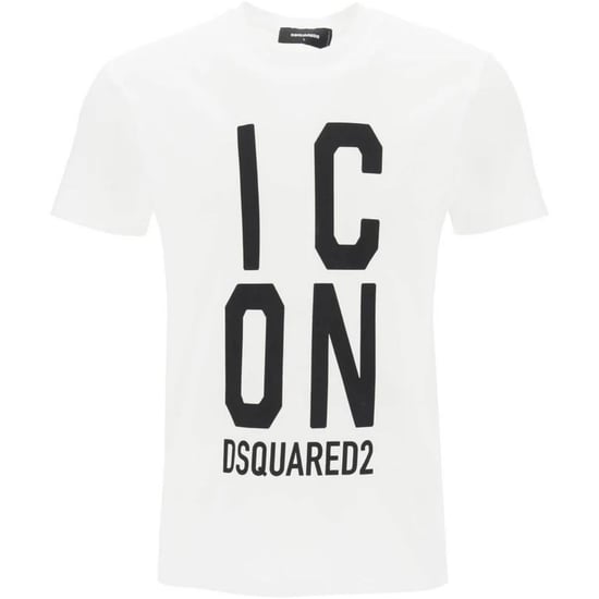 Dsquared2 Bold Icon Logo Cool Fit White T-Shirt - Image 1