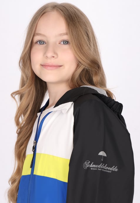 Schmuddelwedda Anorak meisjes (kinderen) Koningsblauw kleurblok - Image 5