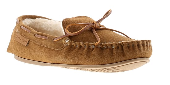 Hush puppies allie leren dames dames pantoffels tan - Image 1