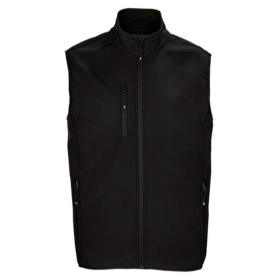 SOLS Heren Falcon Softshell Bodywarmer met rits (Zwart) - Image 1