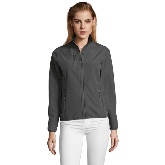 SOLS Dames/dames Radian Soft Shell Jacket (Houtskool Grijs Effen) - Image 1