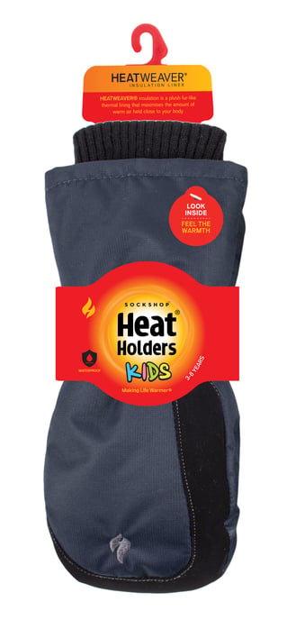 Kinderen Winter Fleece Gevoerde Thermische Ski Sneeuw Wanten - Blauw - Image 2