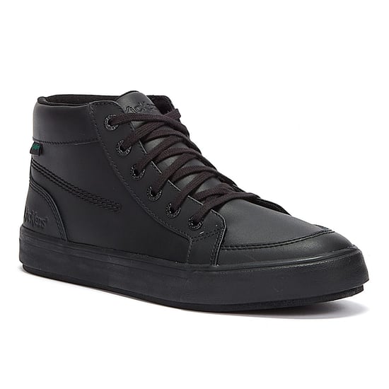 Kickers Tovni Hi Leer Heren Zwart Schoenen - Image 2