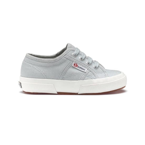 Superga Kinderen/Kinderen 2750 Jcot Leather Trainers (Grijs Lilla/Avorio) - Image 3
