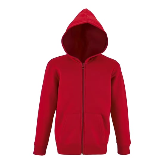 SOLS Hoodie met volledige rits voor kinderen/Kinderen Stone (Rood) - Image 1