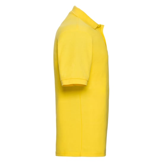 Russell Heren Polycotton Pique Poloshirt (Geel) - Image 3