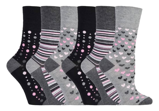 6 stuks sokken zonder elastiek bamboesokken met zachte grip voor dames - SOLRM36 - Image 1