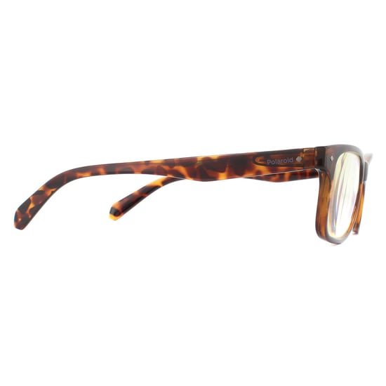 Polaroid Rectangular Havana Unisex Women Glasses Frames