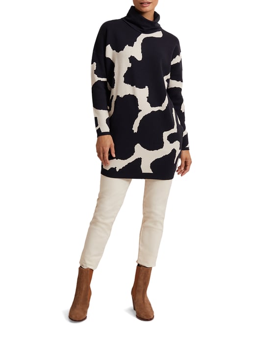 Stefani Animal Print Tunic Dress