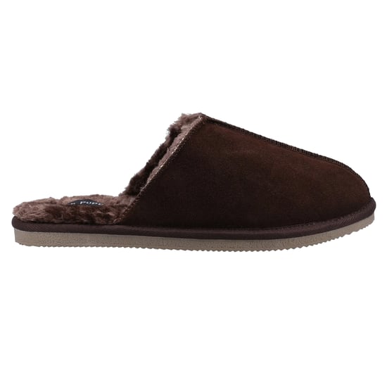 Hush Puppies Heren Coady Suede Slippers (Bruin) - Image 3
