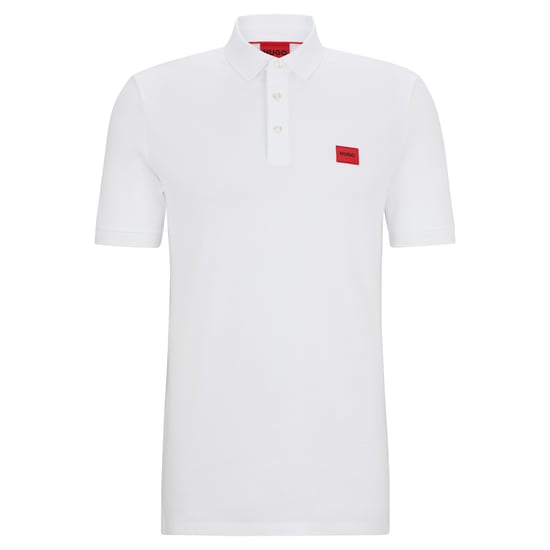 Men's Hugo Dereso232 Polo Shirt in White - Image 1