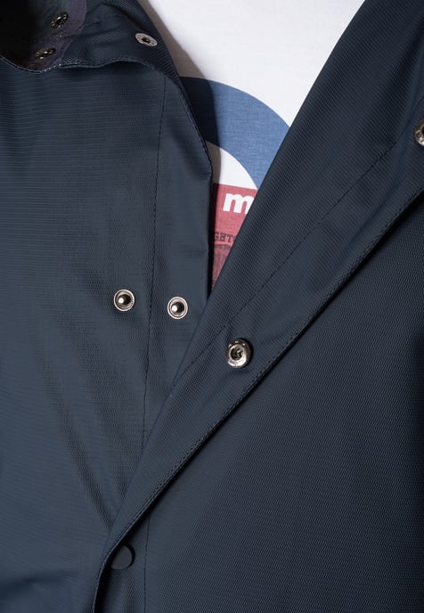 Fitzroy Men's Fishtail Raincoat parka in Dark Navy