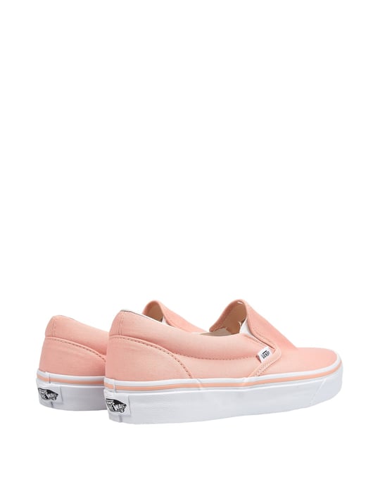 Vans Salmon Pink Canvas Slip Ons