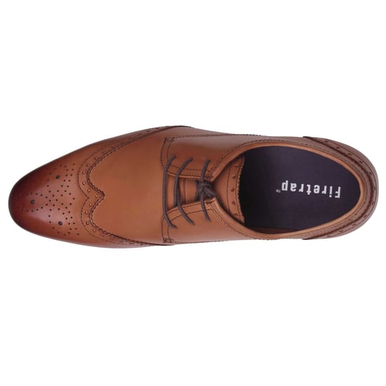 Firetrap Mens Beaufort Lace Up Brogue Style Slight Heel Smart Formal Shoes
