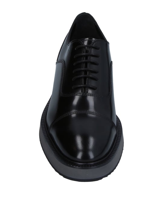 Hogan Black Leather Lace Up Shoes
