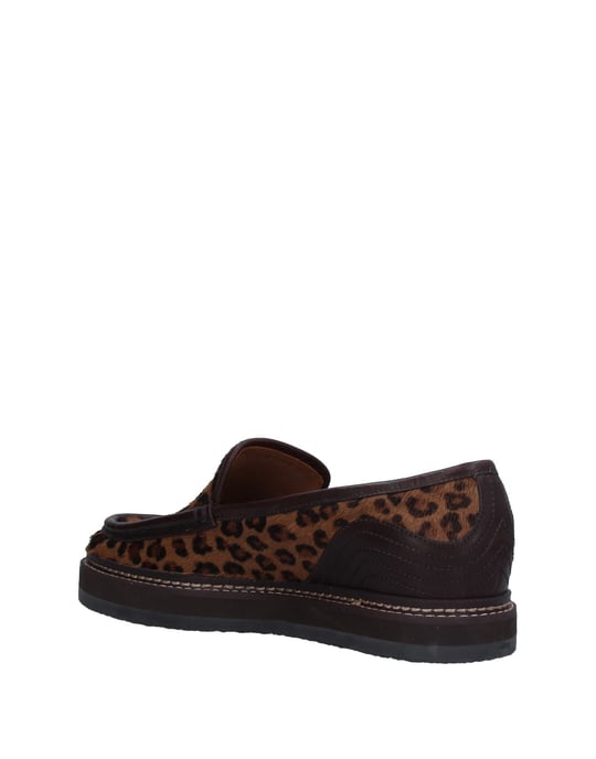 See By Chloe Brown Print Leather Loafers