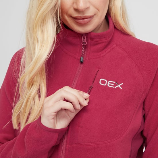 OEX Women's Ardmore Full Zip Fleece with Chest Pocket, Warm & Lightweight Mid-layer
