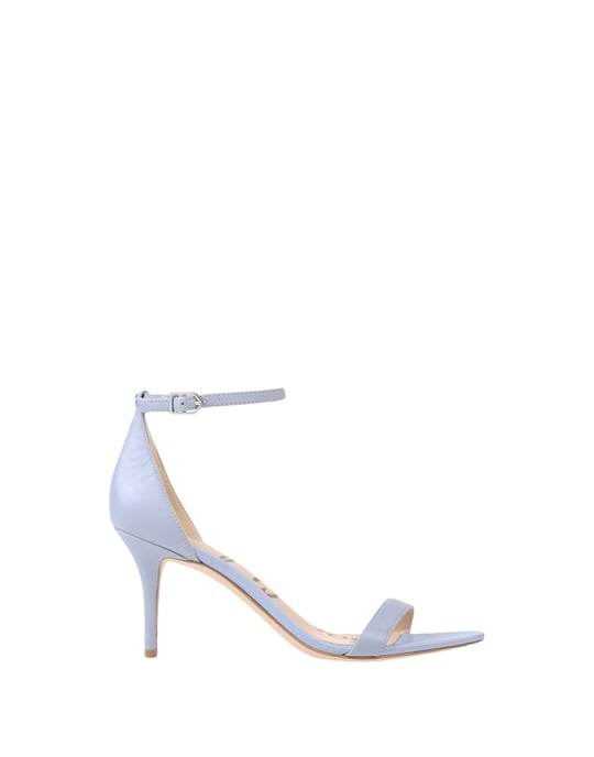 Sam Edelman Grey Leather Heeled Sandals
