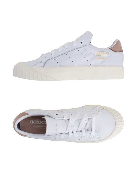 adidas Originals White Leather Sneakers