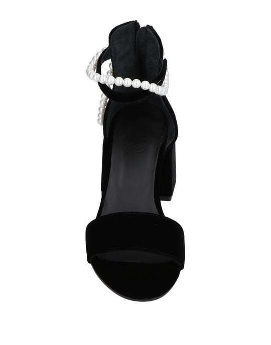 MM6 Maison Margiela Black Heeled Sandals
