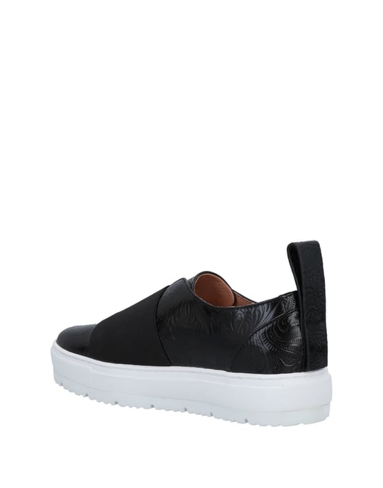 Jil Sander Navy Black Calf Leather Slip Ons